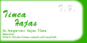 timea hajas business card